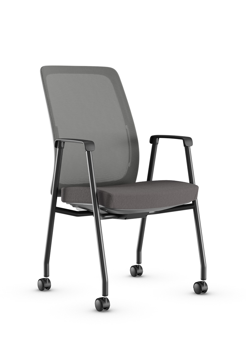 VELO aproximacao encosto tela estrutura P preta com rodizio